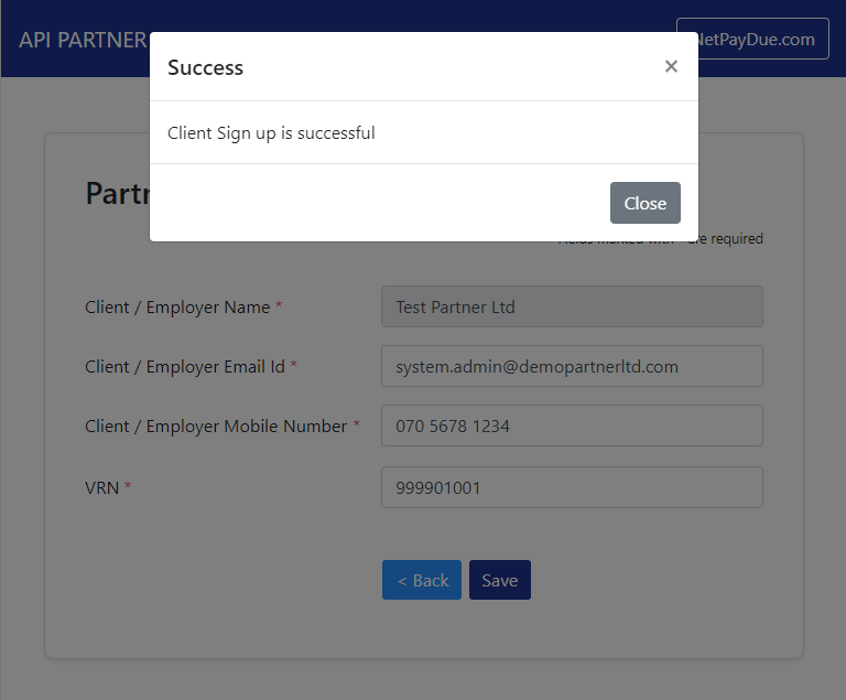 API Integration with 1 A Simple Payroll