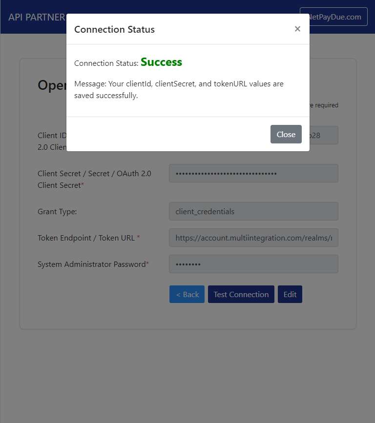 API Integration with 1 A Simple Payroll